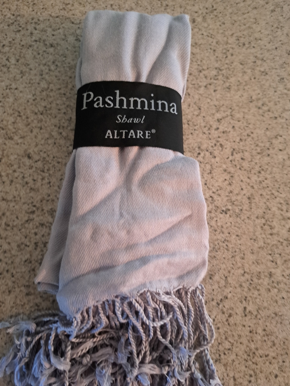 Altare Light Lavender Pashmina Shawl with Fringe